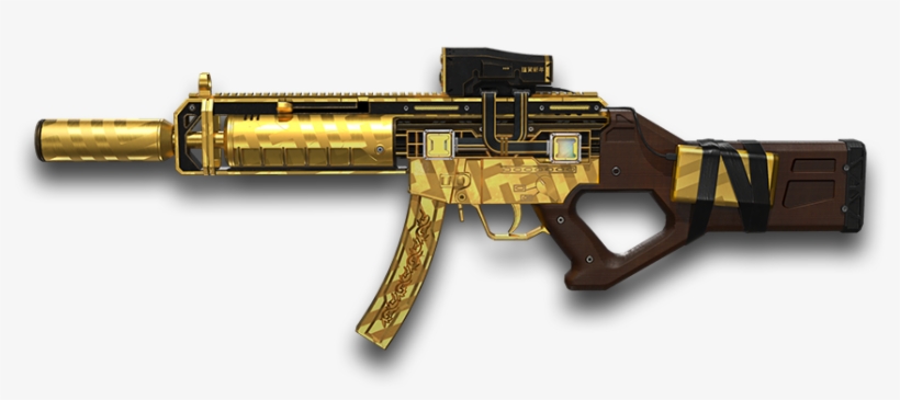 Mp5sd5 Golden Age Barrett Sapphire - Firearm, transparent png #9804828