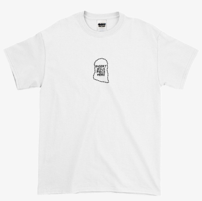 Insert Jesus Piece Here Tee - Active Shirt, transparent png #9805063