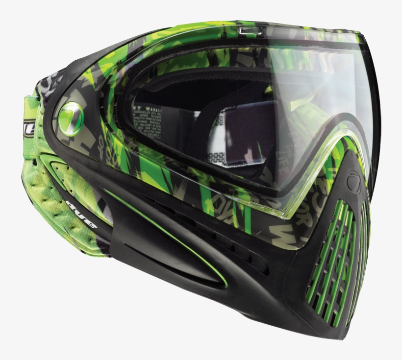 Dye I4 Paintball Mask / Goggle System New Tiger Lime - Dye I4 Camo Black, transparent png #9805385