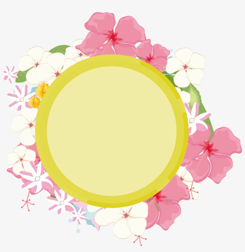 Hand Drawn Plant Background Leaves Advertisement Png - Circle, transparent png #9805865