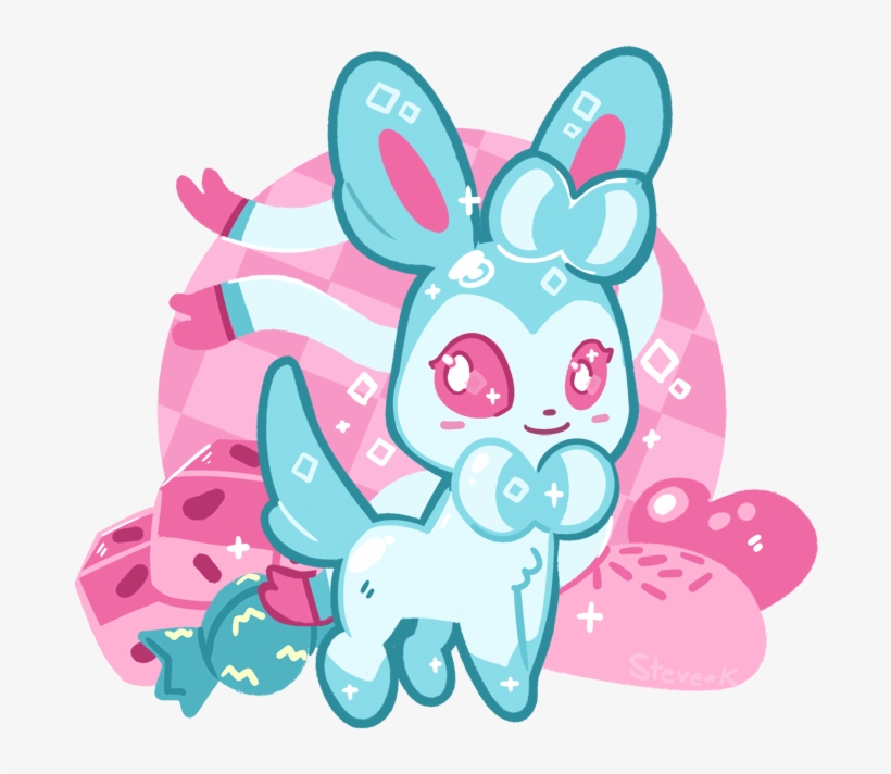 As An Apology For The Creepy Sylveon Yesterday, Here's - Cartoon, transparent png #9806391