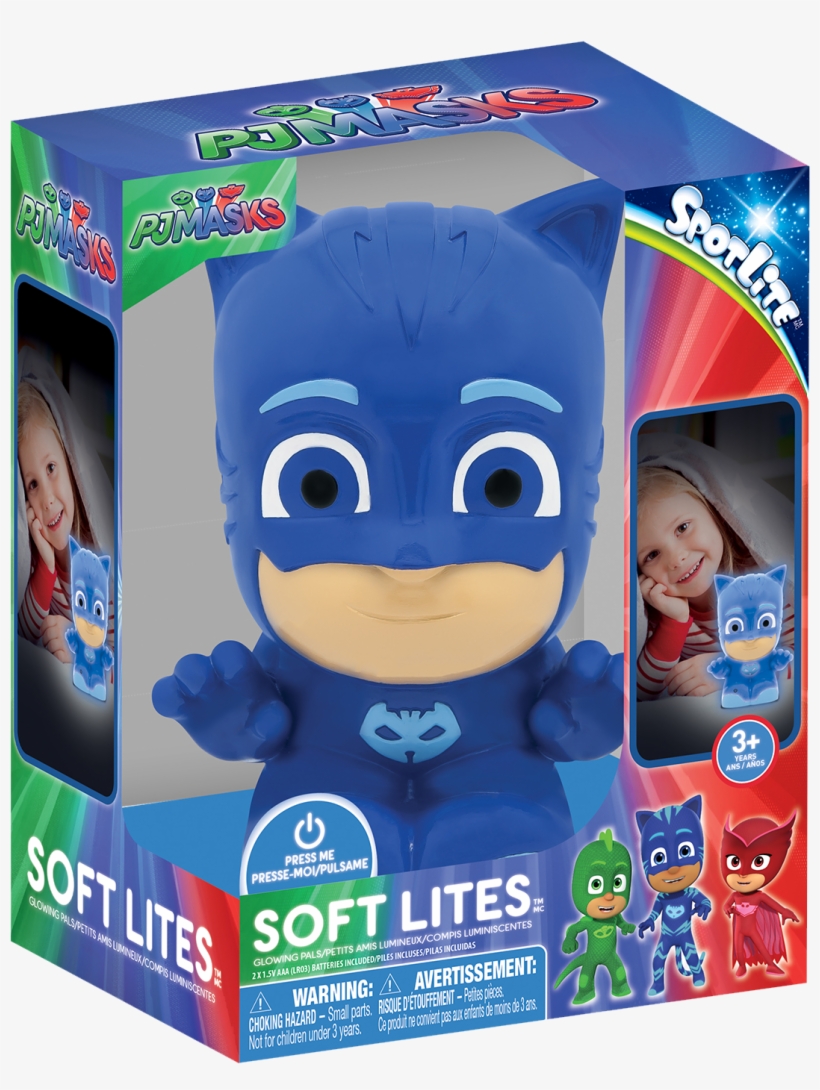 Soft Lites - Pj Masks - Catboy - Plug Free And Portable - Pj Masks Soft Lites, transparent png #9806392