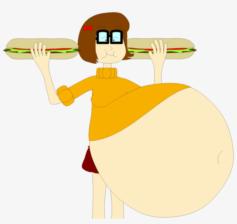 Sandwich Stuffing Velma By Angry - Cartoon, transparent png #9807331
