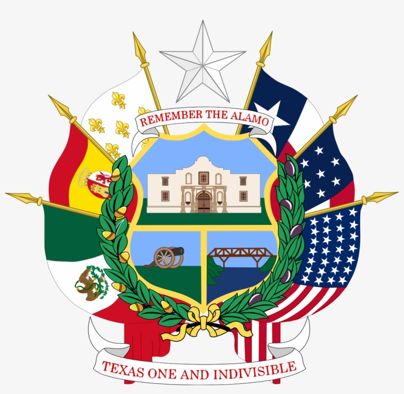 Seal Of Texas - Texas State Seal Back, transparent png #9808157
