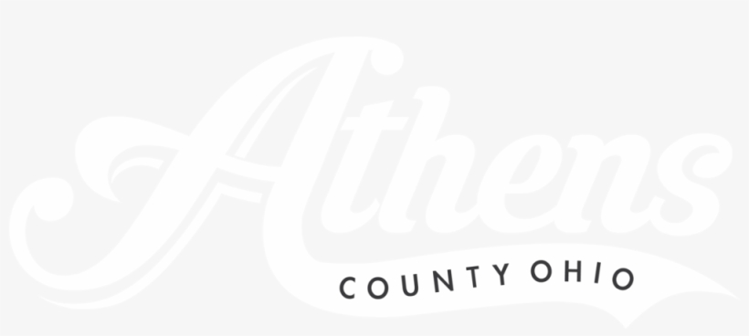 2019 Logo Athenscounty White 01 - Calligraphy, transparent png #9808526