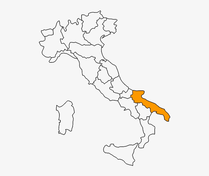 Italy Regions Map - Italy, transparent png #9808722