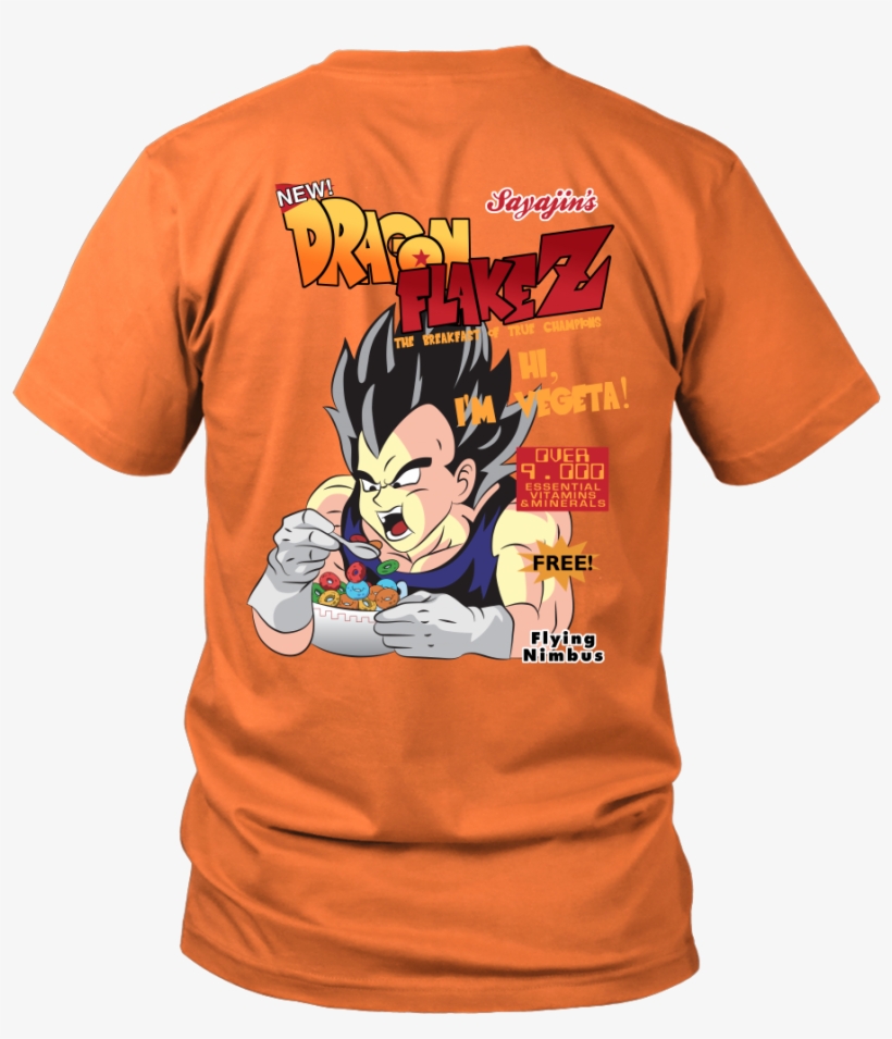 Super Saiyan Vegeta Dragon Flake Z Cereal - T-shirt, transparent png #9808825