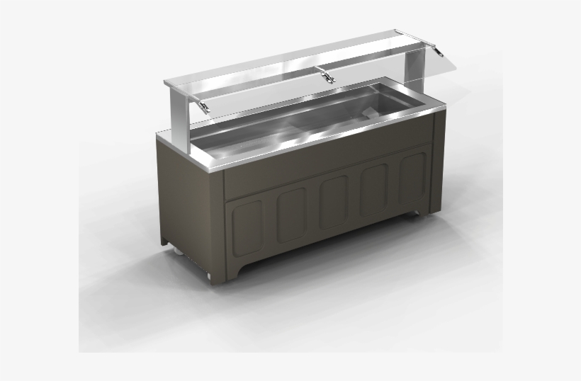 Refrigerated Salad, Condiment & Cold Food Or Beverage - Salad Bar Stainless, transparent png #9809080