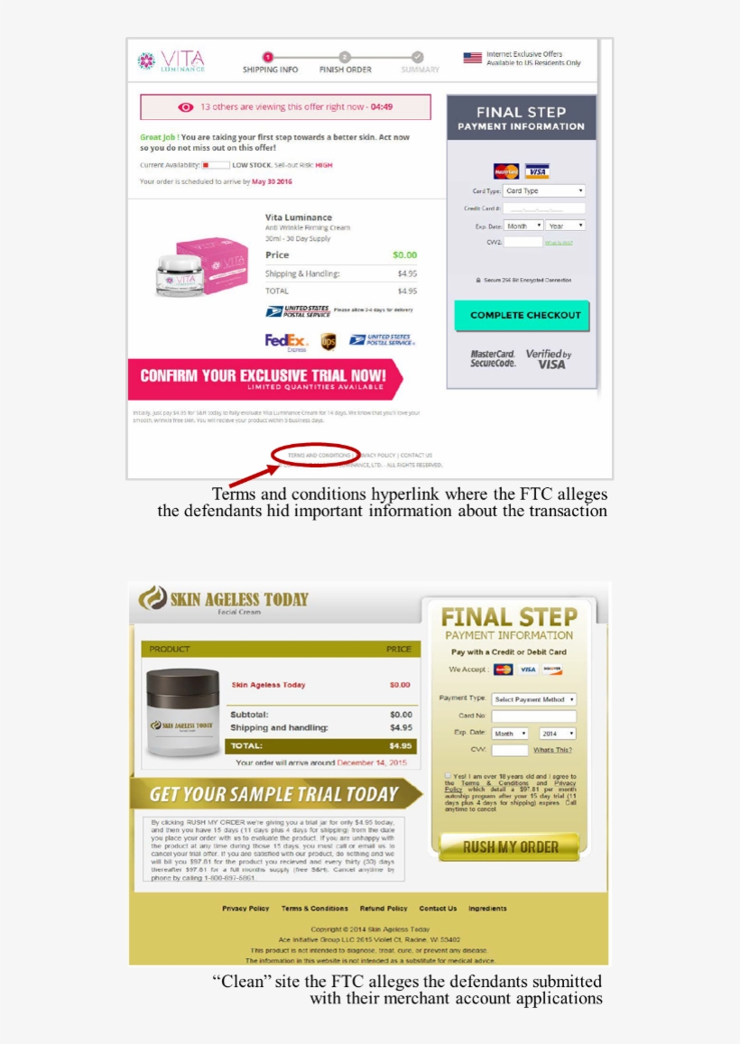 Two Screens From Defendants' Websites - Web Page, transparent png #9809115