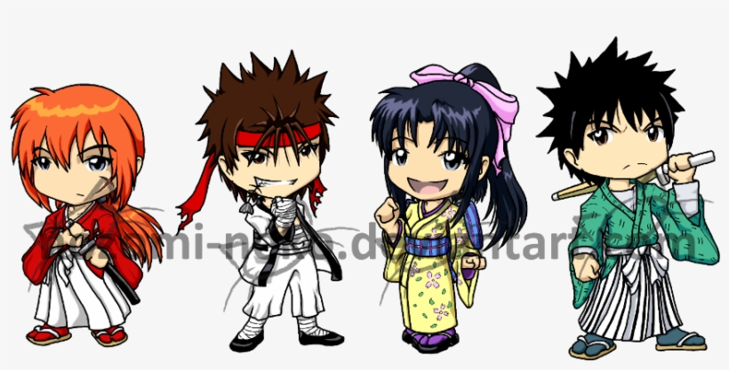 Rurouni Kenshin Chibi Version - Cartoon, transparent png #9809119
