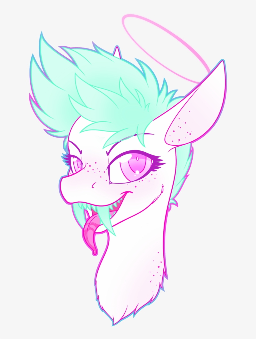 Mynder, Bust, Cheek Fluff, Eyebrows, Eyelashes, Fangs, - Illustration, transparent png #9809819