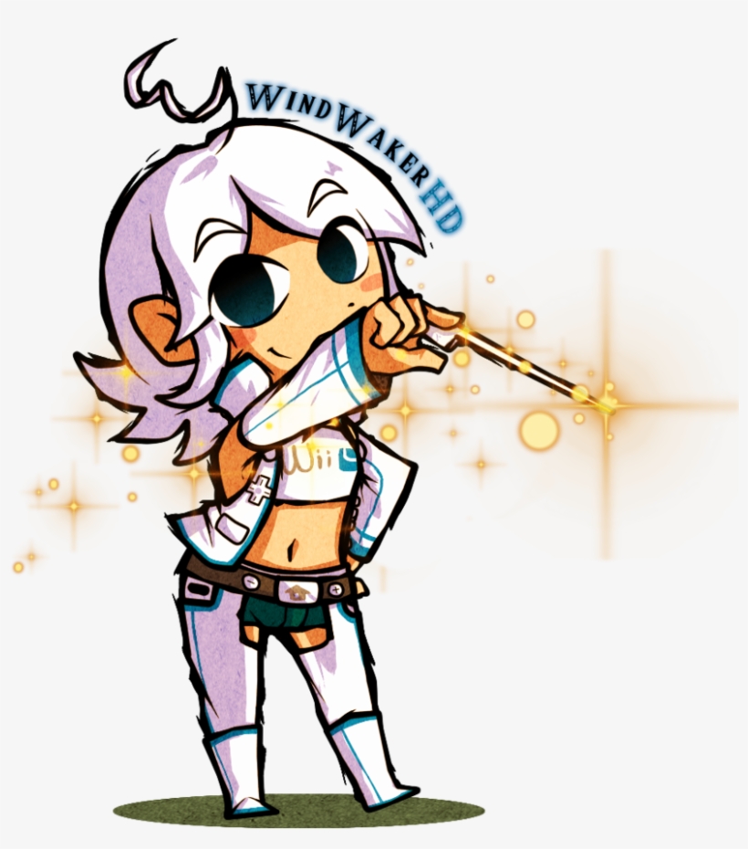 Wii U Wind Waker Hd By Geekykitten64 - Loz Wind Waker Oc, transparent png #9810011