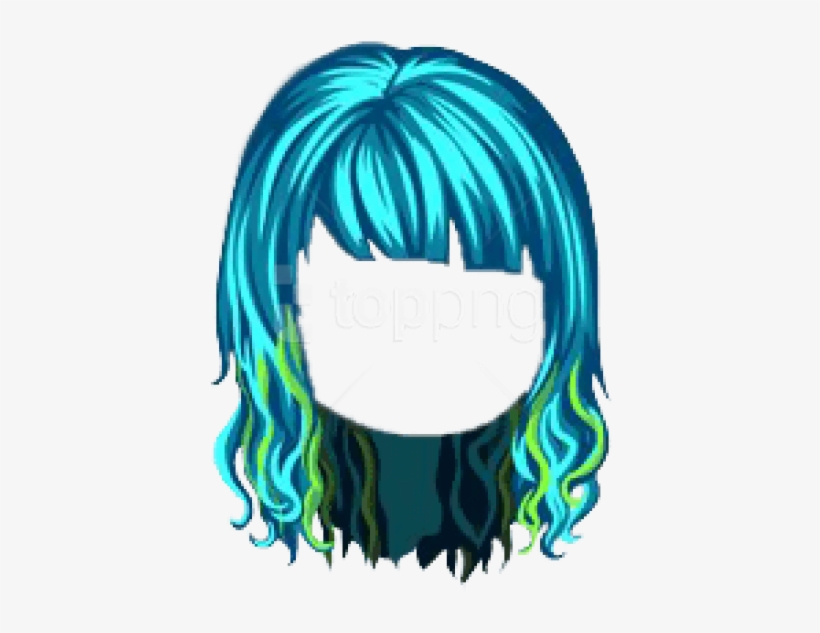 Free Png Turquoise Ninja Tribute Hair Png - Ninja Hair Transparent, transparent png #9810499