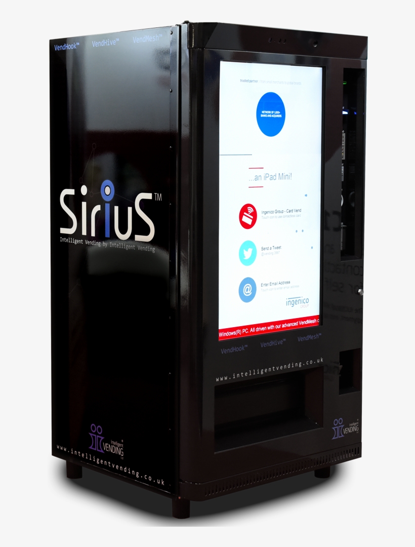 Sirius Intelligent Vending Machine - Mini Touch Screen Vending Machine, transparent png #9810634