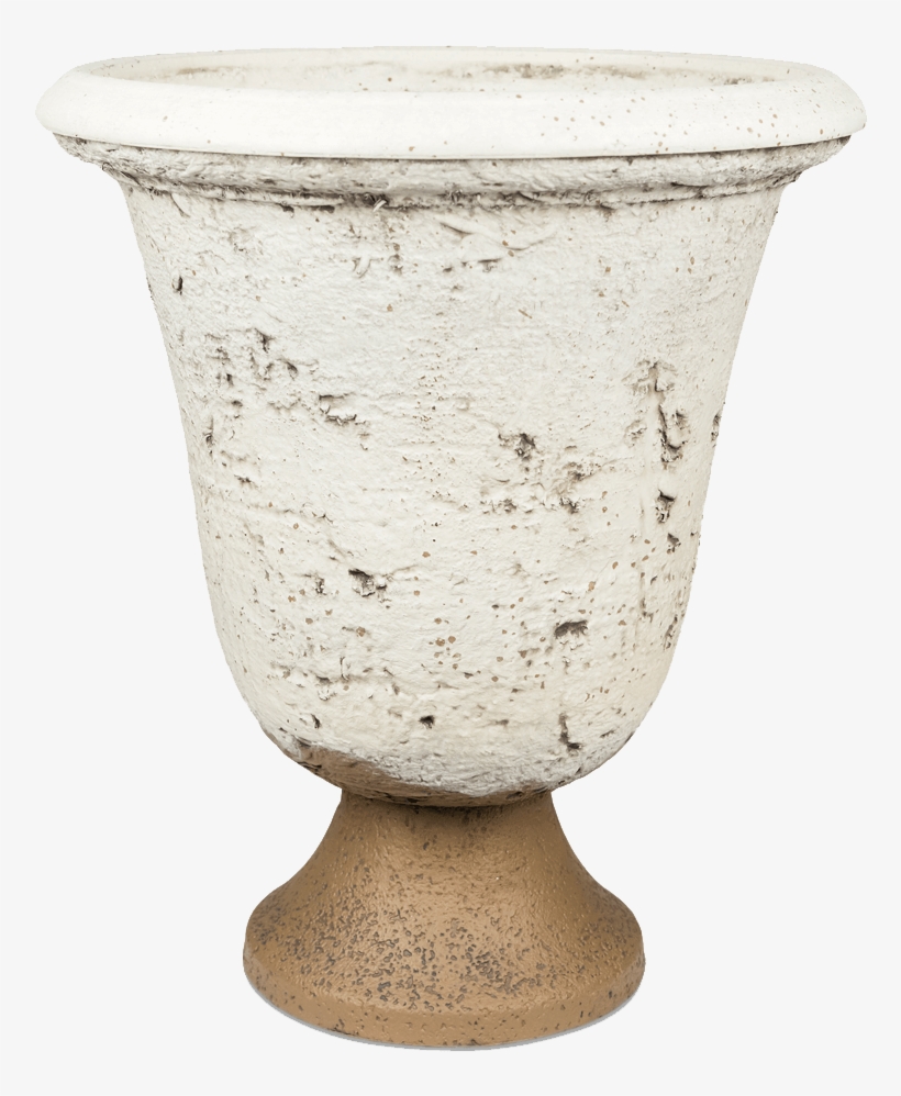 Rimmed Textured Urn - Vase, transparent png #9810712