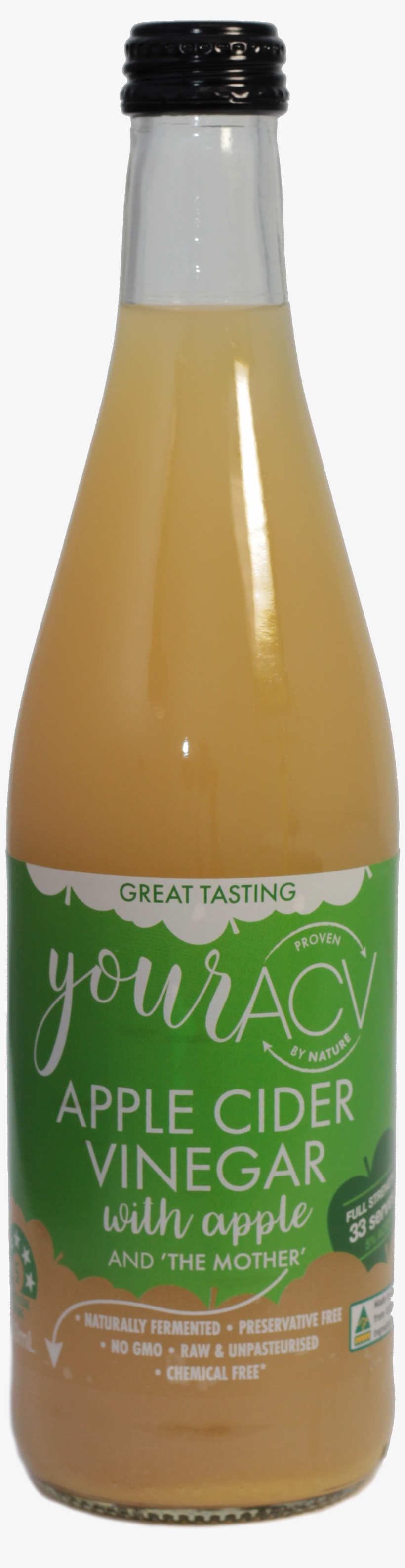 Youracv Apple Cider - Glass Bottle, transparent png #9811488