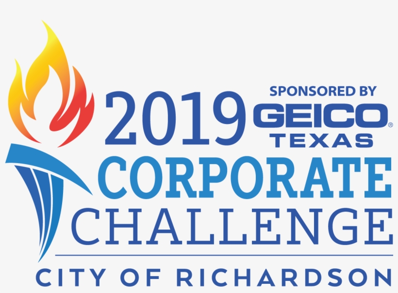 2019 Geico Of Texas Corporate Challenge Logo Png - Graphic Design, transparent png #9811749