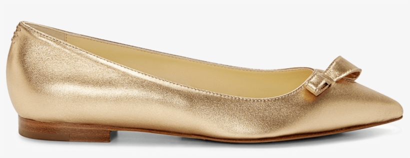 Color - Gold Nappa - Ballet Flat, transparent png #9812224