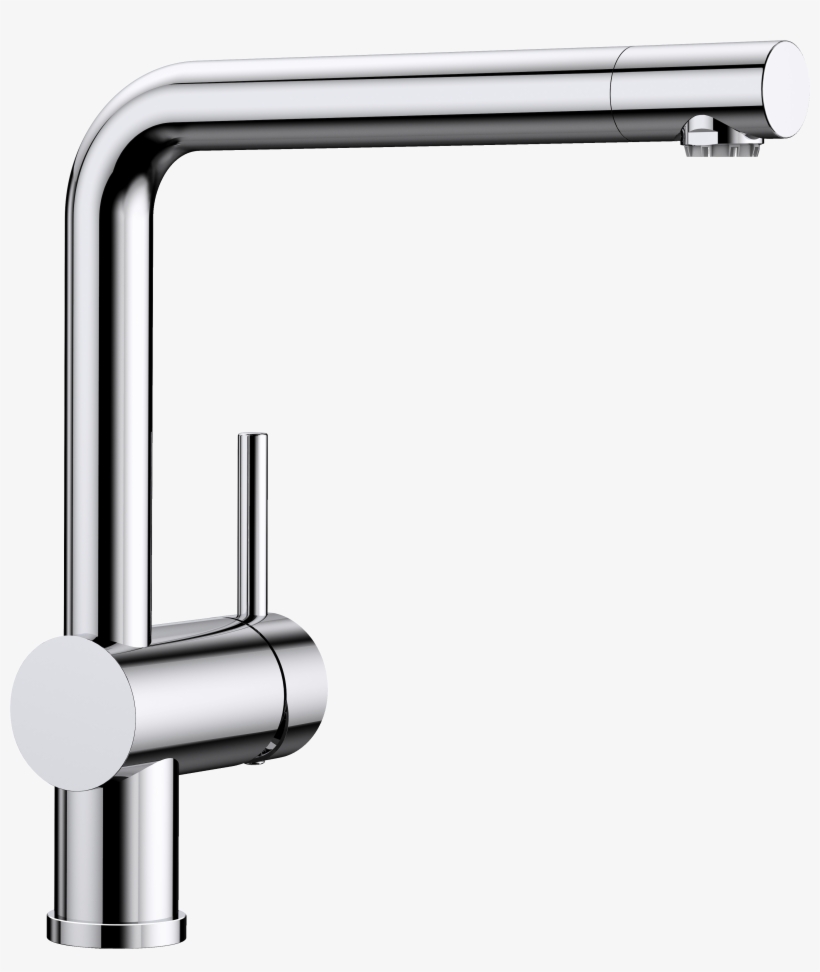 Linus S Vario Blanco With Blancolinus Chrom - - Blanco Linus-s Vario Kitchen Tap Metallic Surface, transparent png #9813586