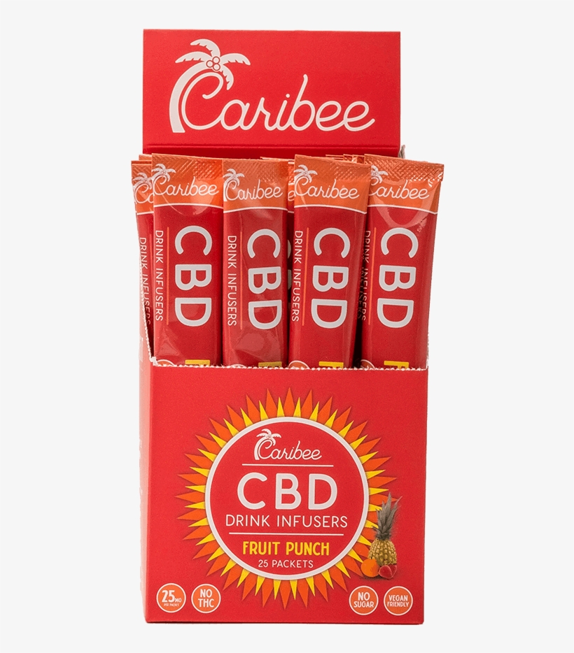 Cbd Fruit Punch Drink Mix Single Serve Pack - Tan, transparent png #9814072