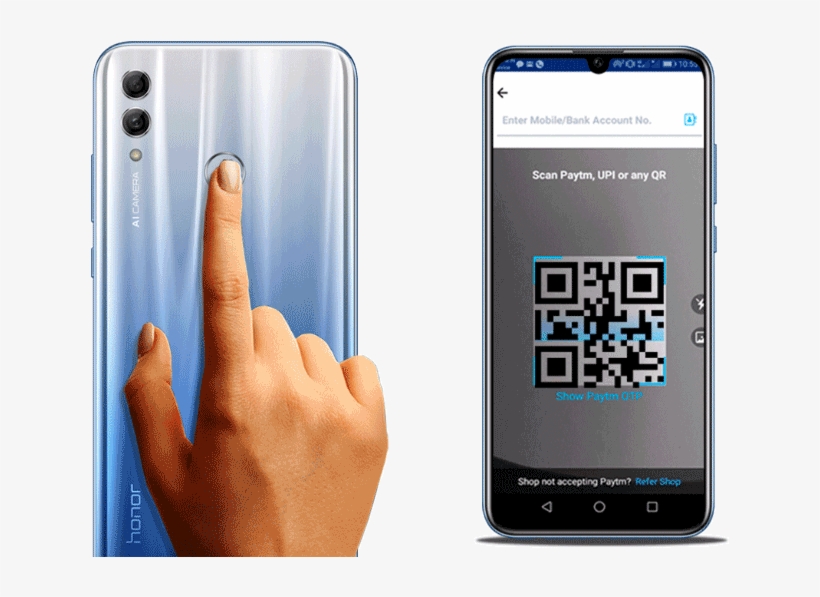 Honor 10 Lite One Touch Paytm Access - Iphone, transparent png #9815058