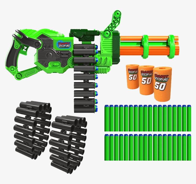The Dart Zone® Super Commando Gatling Blaster - Dart Zone Super Commando Gatling Blaster, transparent png #9815220