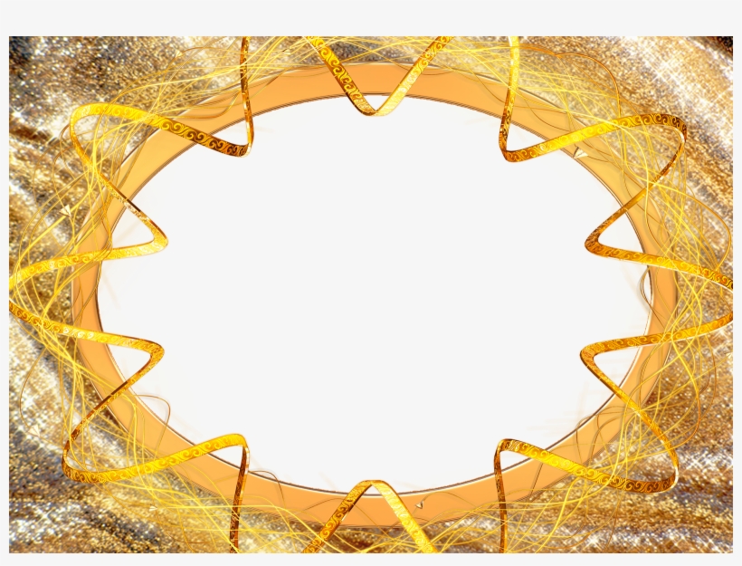 Frames Douradas, Linda Para Casamento, Aniversários, - Фон Для Презентации, transparent png #9815702
