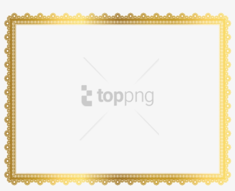 Free Png Border Golden Frame Png Image With Transparent - Frame Border Golden Png, transparent png #9815930