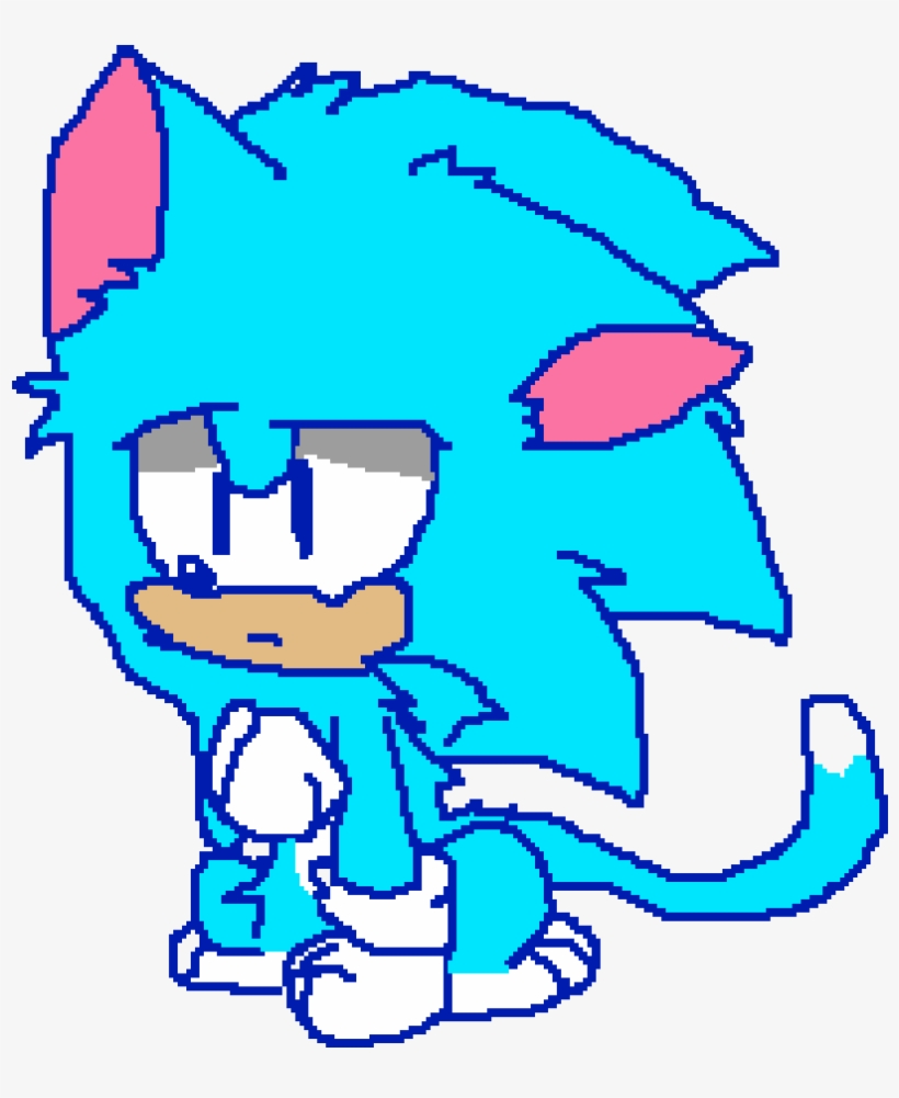 Cat Sonic - Cartoon, transparent png #9817385