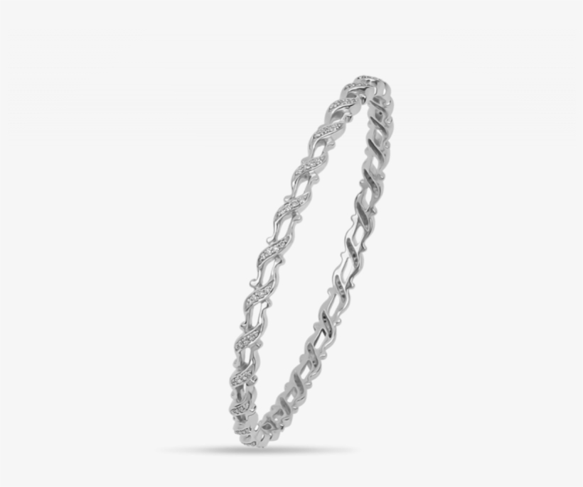 Twirl Diamond Bangle - Chain, transparent png #9817607