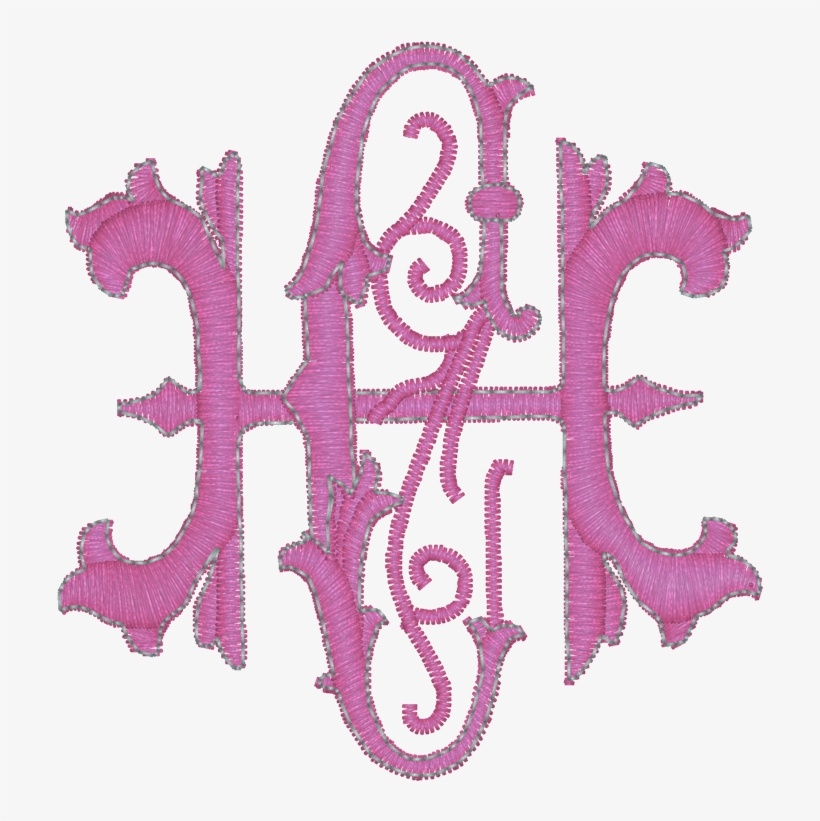 Baroque Intertwined - Cross-stitch, transparent png #9818396