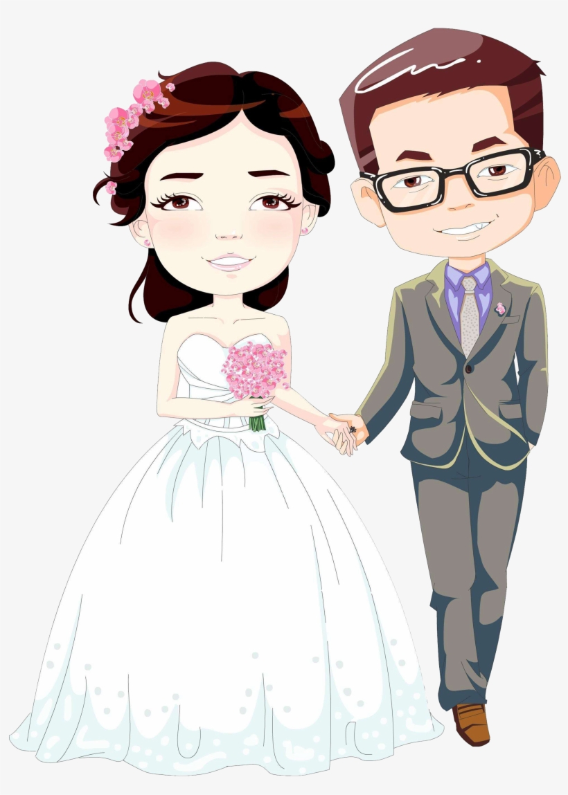 Svg Royalty Free Wedding Marriage Cartoon Villain Transprent - Marriage Cartoon Png, transparent png #9820579