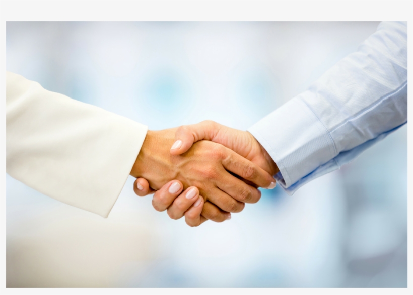 Qcash - Dentists Shaking Hands, transparent png #9820645