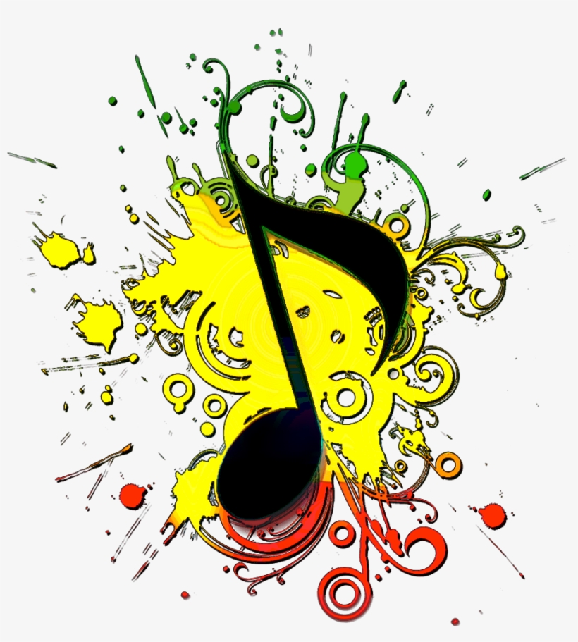 Reggae Clipart Music Notes - Simbolos De Produtor Musical, transparent png #9821287