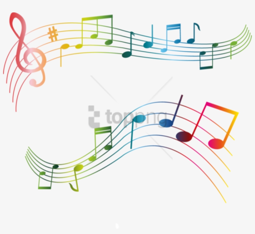Free Png Color Music Notes Png Png Image With Transparent - Quelques Notes De Musique, transparent png #9821446