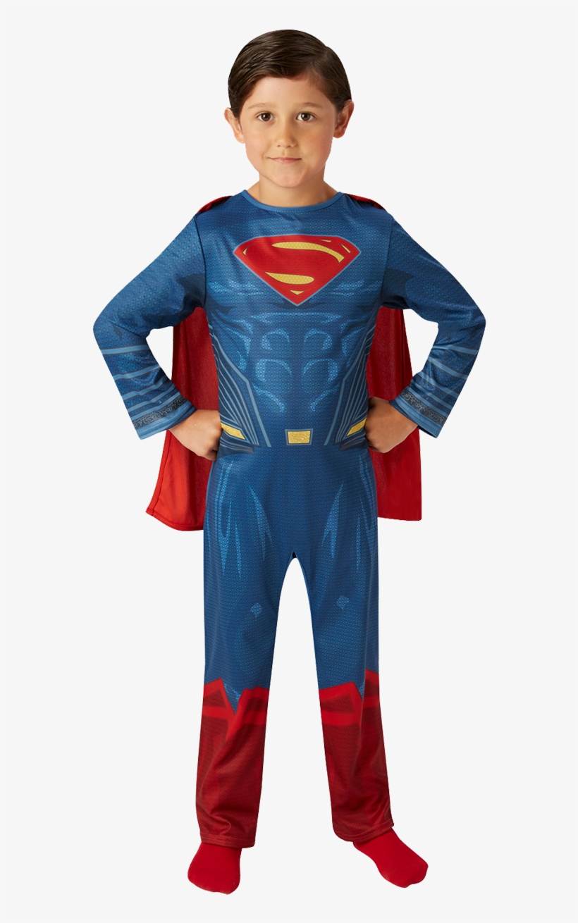 Kids Dawn Of Justice Superman Costume - Costume Superman Kids, transparent png #9821482