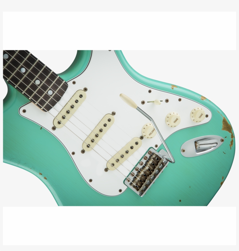 Fender Custom Shop 1967 Heavy Relic Stratocaster - Electric Guitar, transparent png #9823188