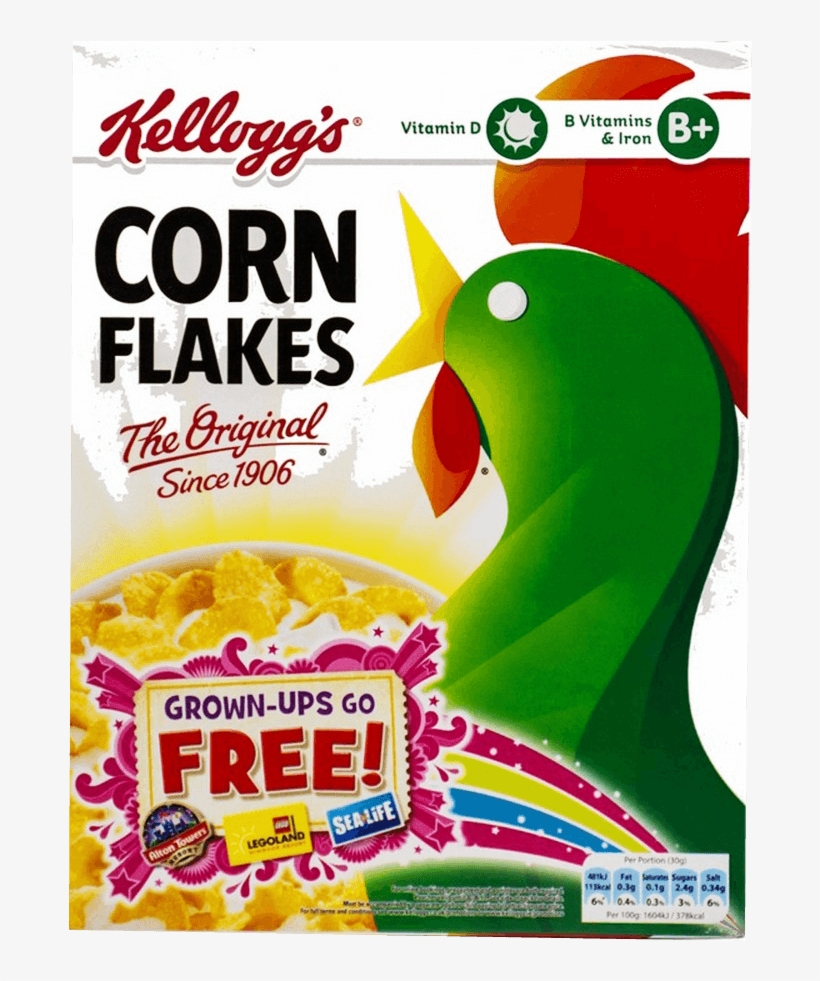 Kellogg's Cereal Corn Flakes Original 250 Gm - Kellogg's Corn Flakes 375g, transparent png #9823359