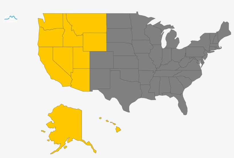 Serving The Western United States - 2012 Vs 2016 Electoral Map, transparent png #9823444