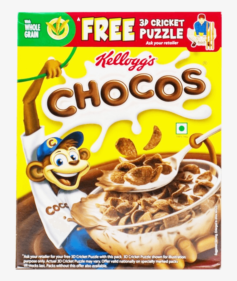 Kellogg's Cereal Chocos 125 Gm - Kelloggs Chocos 1.2 Kg, transparent png #9823577