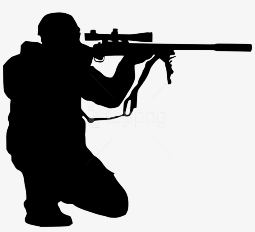 Free Png Sniper Shooter Silhouette Png - Sniper Png, transparent png #9824073