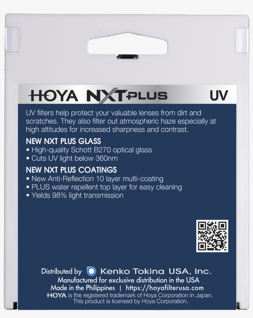 Hoya Nxt Plus Uv Filter - Optotal Hoya, transparent png #9825816