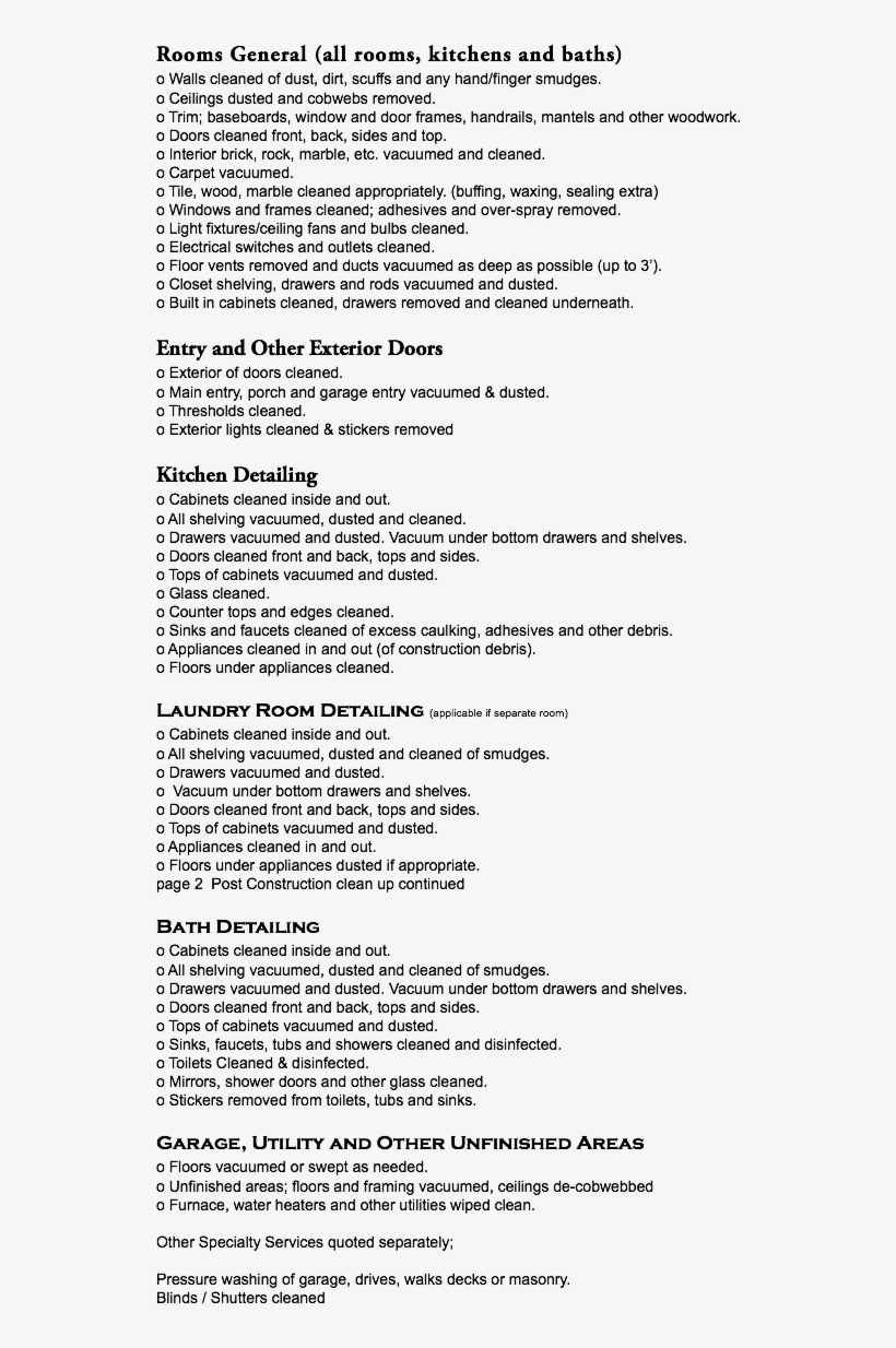 Rooms General O Walls Cleaned Of Dust, - Document, transparent png #9825918