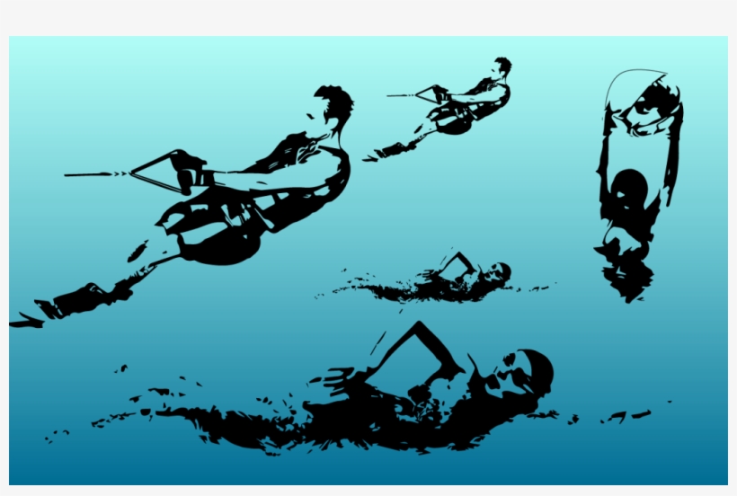 Swimming - Illustration, transparent png #9825930