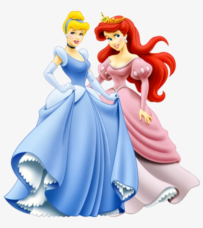 Imágenes De Princesas Disney Con Fondo Transparente, - Disney Princess Ariel And Cinderella, transparent png #9827459