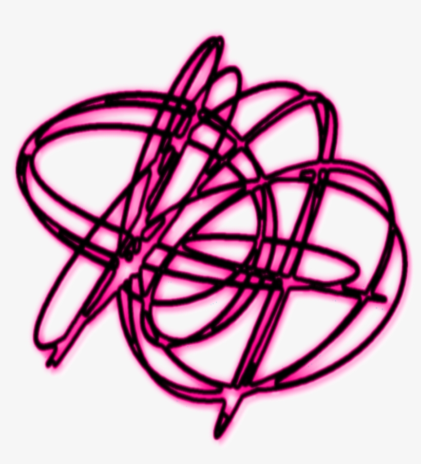 #mq #pink #swirls #swirl #neon - Circle, transparent png #9827607