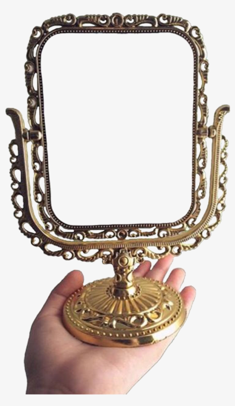 #gold #mirror #antique #old #overlay #edit #tumblr - Brass, transparent png #9827613