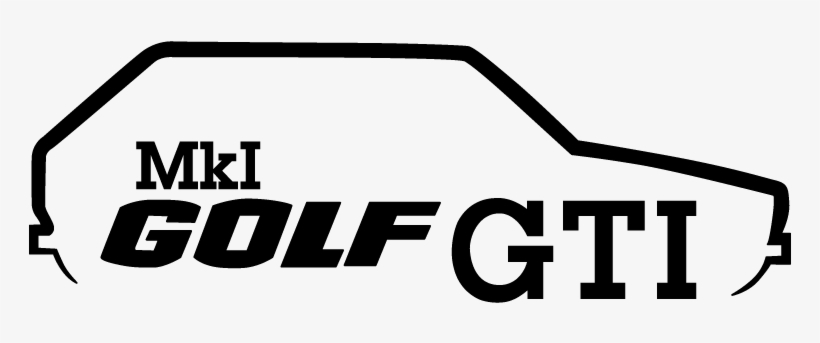 48452 Sticker Volkswagen Vw Mk1 Golf 1 Gti Auto, transparent png #9828497