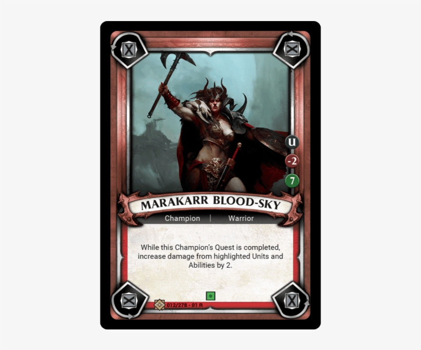 Marakarr Blood-sky - Age Of Sigmar Champions Cards, transparent png #9829323