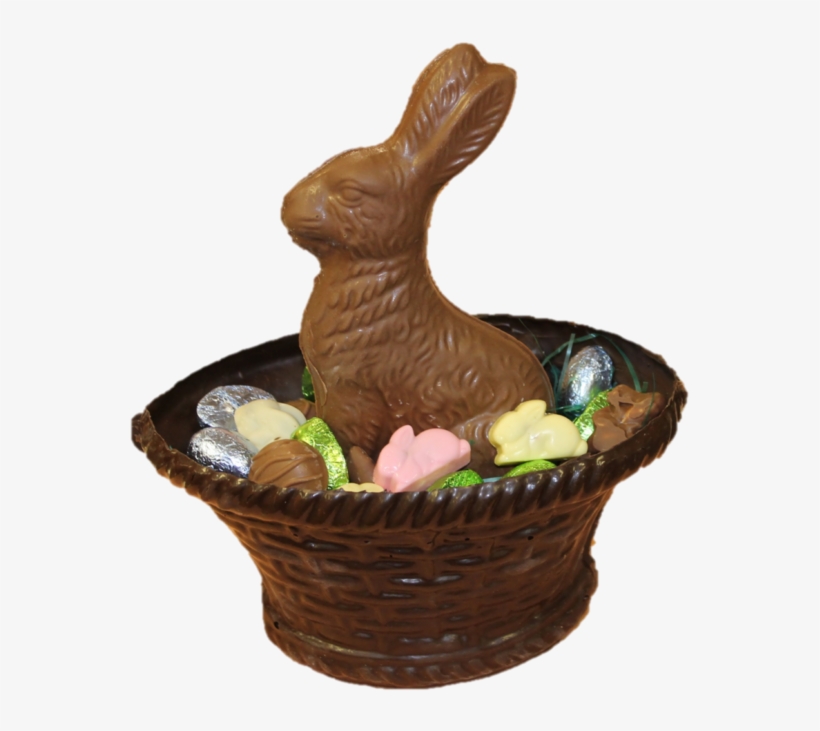 10 Awesome Choclate Easter Bunny Image Inspirations - Chocolate Easter Bunny Basket, transparent png #9829465